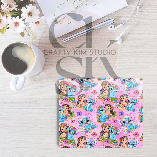 Girl & Alien Mousepad