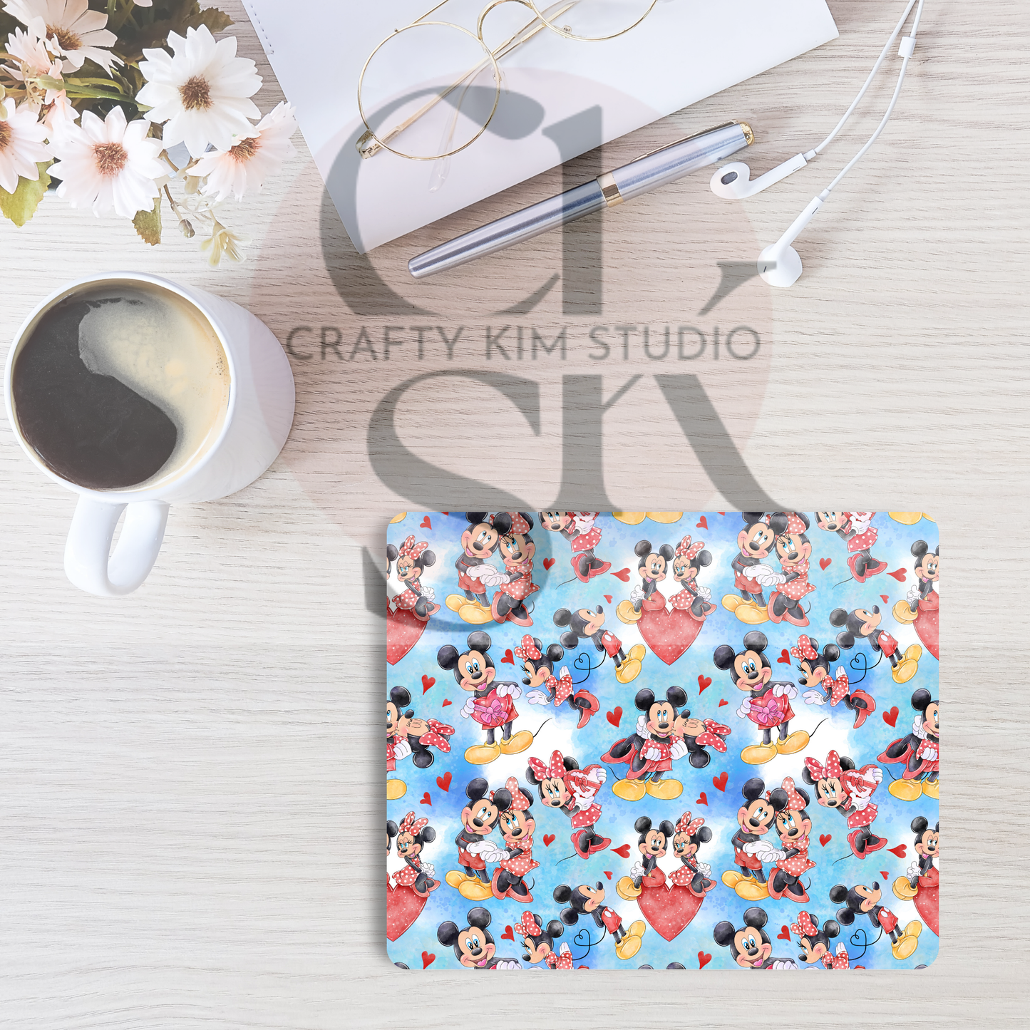 Mouse Hearts Mousepad