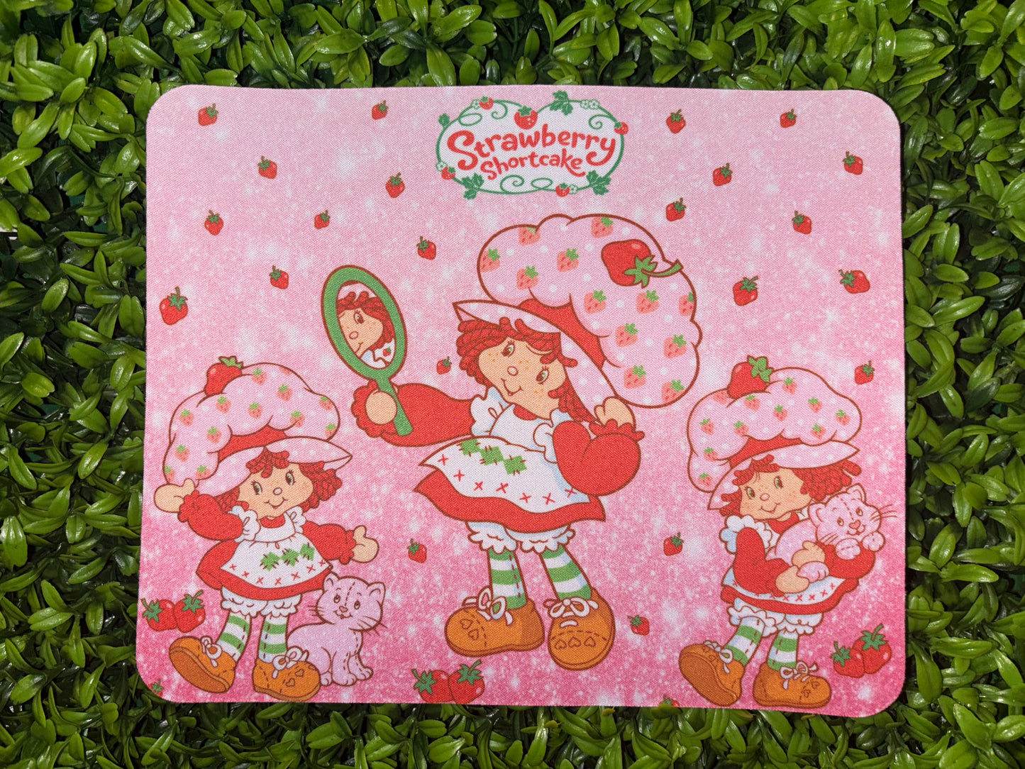 Strawberry Character Mousepad