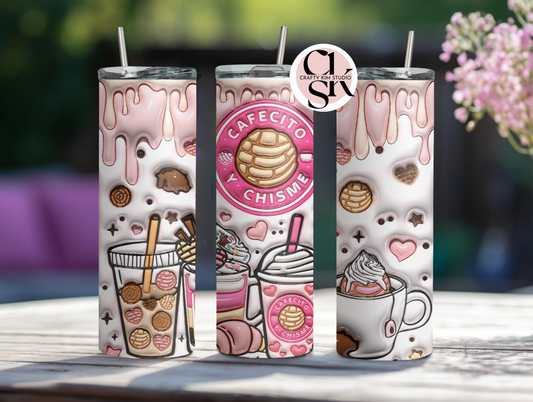 Cafecito y Chisme 20 oz Tumbler