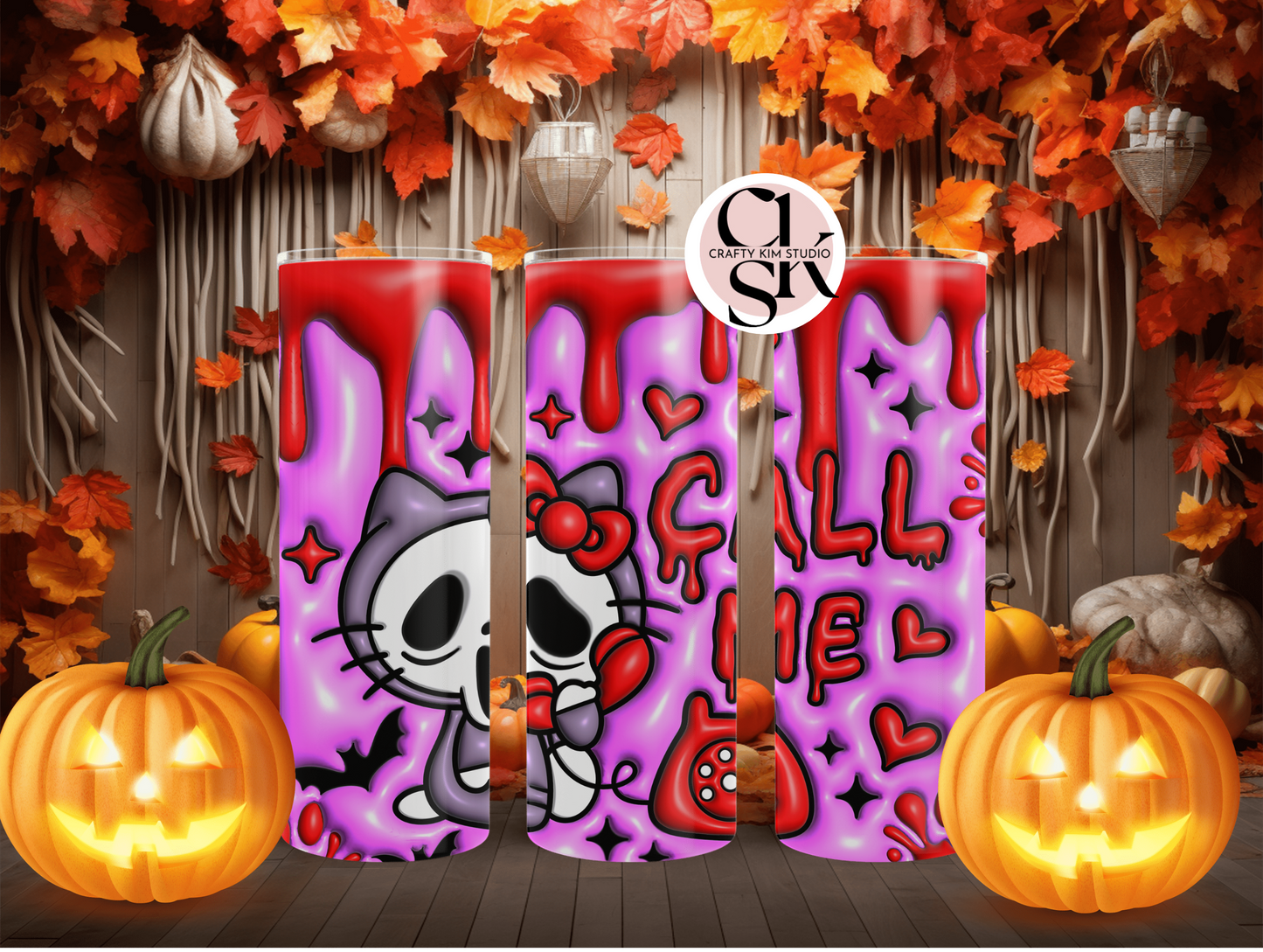 Call Me Halloween Cat 20 oz Tumbler