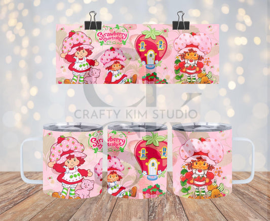 Strawberry Character 12oz Stainless Steel Mug