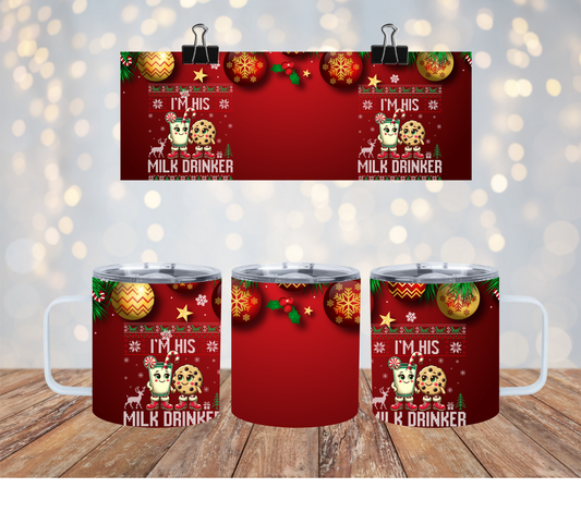Funny Couples Matching Christmas 12oz Mug